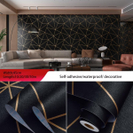 3D geomeetriline grilltellistest marmorist veekindel isekleepuv tapeet Avalehe taust Kodukaunistuse seinakleebis 45cm*10m