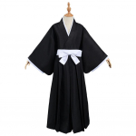BLEACH Kurosaki Ichigo Cosplay kost&uuml;&uuml;m Must Anime &uuml;likond Halloweeni rollim&auml;ng Mantel kimono T&auml;is&uuml;likond meeste naiste riietus XL