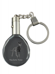 Manchester Terrier - pendant with a photo of a dog, crystal key ring in a gift box, a unique gift by Art-Dog
