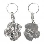 Great Dane II - Silver-plated dog pendant, handbag decoration, backpack pendant by Art-Dog brand