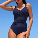 Push Up naiste &uuml;hes t&uuml;kis ujumistrikoo Seksikas v&otilde;rguga ujumisriided Naiste rannaujumiskost&uuml;&uuml;m Monokini XL