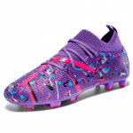 Meeste jalgpallisaapad Pikkade naastudega K&otilde;rge pahkluuga Jalgpallijalatsid FG V&auml;listingimustes Muru Klambreid Jalgpallisaapad Treening Sport Jalgpallijalatsid 36 must