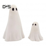 2 tk Halloweeni kummitus kujuke vaigust kummitusskulptuur armas valge kummituskuju Kodu laua keskosad Mini kummituse ornament k&ouml;&ouml;giriiulile kaminale 2pcs valge