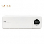 UV-hambaharja desinfitseerija LCD-ekraan, 4 pesa USB-laetav seinale kinnitatav hambaharjahoidja koos soojendusega turboventilaatoriga juhtmeta hambaharjapuhastaja valge