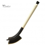 Multifunktsionaalne pragude puhastushari V-kujuline pea k&otilde;va pehme harjastega pika k&auml;epidemega riputatav vannituba k&ouml;&ouml;k surnud nurgavahega soone vuugisegu puhastusvahend piimvalge v&auml;rv