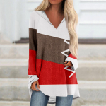 Naiste V-kaelusega kapuutsiga vabad pikkade varrukatega topid vabaaja topid koduseks vabaaja pidžaamatopsid XXL kohv