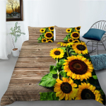 3D tr&uuml;kitud p&auml;evalille voodipesu naistele ja t&uuml;drukutele lilleline udusule tekikott ja padjap&uuml;&uuml;r 2/3 tk Kuningas Kuninganna Voodi T&auml;issuurus Tekikott Kingitus Baby 100x135cm