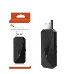 JYS-P4153 USB BT juhtmevaba adapter PS4 kontrolleri muundurile PS5 arvuti l&uuml;liti m&auml;ngupuldi adapteri jaoks 2.4*1.4*7.1cm must
