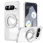 360&deg; P&ouml;&ouml;rlev Alus Magnetiline Telefoni&uuml;mbris Google Pixel 9 8A 8 Pro XL jaoks Luksuslik Metallist Kokkupandav Jalg P&otilde;rutuskindel Kaitsekate For Pixel 9&Case & Holder
