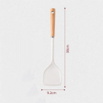 1 tk Pika puidust k&auml;epide K&ouml;&ouml;gin&otilde;ud N&otilde;ude komplekt Kuumakindel Mittenakkuva silikoonist k&ouml;&ouml;gin&otilde;u Spaatliga supilusikas labidas K&ouml;&ouml;gi k&uuml;psetust&ouml;&ouml;riist green shovel