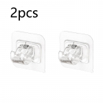 2/4 tk naelavaba reguleeritav kardinapuu hoidiku klambri konksud varda kronsteini hoidikud kleepuvad seinakardina fikseeritud klambriga riputusraami konks 2pcs puhas