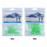20/50 tk Outdoor Camping Silikoonist helendav telk jahvatatud naelar&otilde;ngas O-kujuline &otilde;nger&otilde;ngas Multifunktsionaalne &ouml;&ouml;valgusti telkide tarvikud 20Pcs