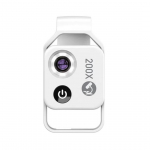 200X suurendusega mikroskoobi objektiiv CPL-iga, mobiilne LED-mikrotasku makroobjektiiv iPhone'idele valge