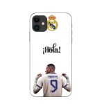 Coque Maniacase pour iPhone 12 Kylian Mbappe Real Madrid 9 Hola