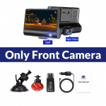E-ACE auto DVR 1080P 3 kaamera objektiiv DVR armatuurkaamera 170 lainurk G-sensor automaatne tahavaate salvesti tugi &ouml;ise n&auml;gemise With 64G TF Card