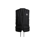 Adidas Originals Kolmeleheline Logo Prindiga Triibuline V-kaelusega T&otilde;mblukuga Varrukateta Vest Unisex Vestid Must HN7026 S black