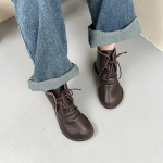 2024. aasta ehtsast nahast naiste lamedad saapad, n&ouml;&ouml;riga vabaajajalatsid Pehmest lehmanahast jalavarjud Kevad-s&uuml;gis jalatsid naiste poolsaapad 34