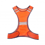 Jalgrattas&otilde;idu helkurvest h&auml;sti n&auml;htav ohutu jope v&auml;litingimustes sportlik vest &ouml;&ouml;seks ratsutamiseks jooksmiseks s&ouml;rkimiseks One size oranž