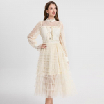 Kevad S&uuml;gis Naiste Luksus Teemantn&ouml;&ouml;biga Tviidpitsiga Lapit&ouml;&ouml; Pikk Maxi Tordi Printsessi Peokleidid L