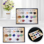 2021. aasta advendikalender &ndash; 15 tk looduslikku kristall-agaatkivi, kivimid, mineraalid ja fossiilid. Advendikalender