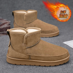 Talv Uued Meeste Kingad Karusnahast Saapad Mood Suede Nahk Soojad Pl&uuml;&uuml;s Vabaaja Jalan&otilde;ud V&auml;lisjalatsid Lumesaapad 44 oranž