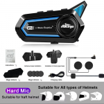 Motorgo BT31 Bluetooth 5.3 mootorrattakiivriga peakomplekt &ndash; 48H aku, LED-valgusti, HD-heli koos h&auml;&auml;ljuhtimisega BT Headset HM Basic