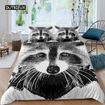 Pesukaru tekikott Armas loomateemaline voodipesukomplekt Nature Owl lohukott Wildlife Style King Size pol&uuml;estrist tekikate 150x200cm 3pcs