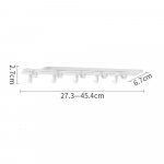 M&uuml;tsi hoiut&ouml;&ouml;riist ilma mulgustamiseta l&uuml;kandr&ouml;&ouml;bas teleskoop- ja v&auml;ljat&otilde;mmatava konksuga riidekapi rippuv ja l&uuml;katav rippuv riiul