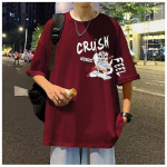 Uus l&uuml;hikeste varrukatega T-s&auml;rk meestele suvel, Korea stiilis trend, lihtne poolvarrukatega topp, Hongkongi stiilis vaba vabaaja br&auml;ndi T-s&auml;rk M veinipunane v&auml;rv