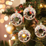 4 Donut Hanging Ornaments for Holiday Decor and Celebration in Home h&otilde;be
