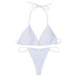 Naiste mikrobikiinikost&uuml;&uuml;m ujumistrikoo Seksikas &uuml;hev&auml;rviline ujumistrikoo stringid, sidemega Push Up rannariided L punane