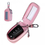 Auto v&otilde;tmehoidja kott V&otilde;tmehoidja kaitsja l&auml;bipaistev v&otilde;tmehoidja kaitsja hoidja v&otilde;tmehoidja PU nahast auto puldiga v&otilde;tmekott m&uuml;ndi jaoks roosa