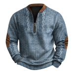 Meeste Retro Casual gradienttr&uuml;kiga kampsun XXXXL