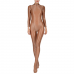Seksikas naiste &otilde;li, l&auml;ikiv Bodycon t&auml;ielik kombinesoon, pikkade varrukatega jalaga Unitard &ouml;&ouml;pesu M/L