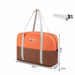 Reisikott Suure Mahutavusega Veniv Kott L&uuml;hike &Auml;rireis Reisi Hoiukott Kaasaskantav Spordi- ja Treeningkott S pruun/oranž