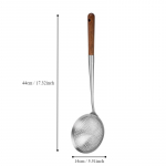 Roostevabast terasest kurn Kurn Supilusikas Kuum &otilde;lifilter Skimmer V&otilde;rk pikk puidust k&auml;epide K&ouml;&ouml;gis&otilde;elad Kulp lauan&otilde;ud