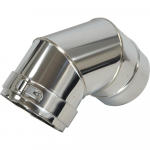 90&deg; koaksiaalne k&uuml;&uuml;narnukk &Oslash; 100/150 h&otilde;be