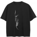 T&auml;navar&otilde;ivad Dobermann Graafiline T-s&auml;rk Puuvillane Unisex Tops T-s&auml;rk Suvine l&uuml;hikeste varrukatega T-s&auml;rk M must