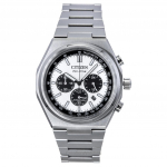 Citizen Zenshin Chronograph Super Titanium H&otilde;bedane sihverplaat Eco-Drive CA4610-85A 100M Meeste k&auml;ekell h&otilde;be