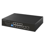 IODATA PoE jaotur 10 pordiga &uuml;hilduv L2 haldamata Gigabitiga &uuml;hilduv 120 W toiteallikas &uuml;leslingi toiteallikas seinale paigaldatav IP-kaamera Jaapani tootja must