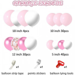 &Otilde;hupallide vaniku kaare komplekt s&otilde;brap&auml;eva kaunistused konfeti s&uuml;nnip&auml;evapeo &otilde;hupallid beebipeoks, pruudidu&scaron;iks, pulmadeks, s&uuml;nnip&auml;evaks, aastap&auml;evapeoks roosa