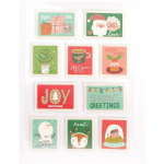 10 stickers timbres Noel effet