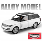 1/18 Land Rover Range SUV Sport M&auml;nguauto lastele Diecast mudel Minatuur Heli Valgus Avatavad uksed Kollektsioon Kingitus lastele valge