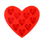 S&uuml;damekujuline vorm Kodu pagari&auml;ri Mitme pesaga suhkrukommivormid Magustoidu valmistamise t&ouml;&ouml;riistad &Scaron;okolaadist silikoonist meisterdamine k&auml;sitsi valmistatud k&uuml;psetusvormid