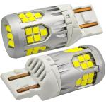 2tk W21/5W LED pirn 7443 10-50V veatu 3000lm valge tugev Off-Road