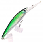 1 tk Segav&auml;rviline Minnow Long Fashing Lant 7,68 tolli / 8,66 tolli / 9,65 tolli 48,5 g / 73,5 g / 90 g Konksud PVC kalas&ouml;&ouml;dad T&ouml;&ouml;riistad 19.5cm-48g