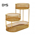 K&ouml;&ouml;gi puuviljakorv Mitmetasandiline hoiukast Mitmetasandiline puuviljakaussi traatkorvi korraldaja k&ouml;&ouml;giviljade suupistete kartuli-sibula jaoks S kuldne