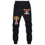 One Piece Anime Vabaaja Paelpingiga Sweatpantsid - Trafalgar Law, Luffy & Whitebeard teemalised, Ideaalne paaridele, Kevad- ja s&uuml;gisr&otilde;ivad M