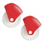 Kondiitriketta kaunistaja ja l&otilde;ikur pirukakooriku ratas plastikust piruka kaunistus l&otilde;ikur v&otilde;re l&otilde;ikeriista k&ouml;&ouml;gi vidin 2pcs