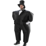 Must H&auml;rrasmees T&auml;ispuhutav Kost&uuml;&uuml;m, T&auml;iskasvanu One size, 150-190cm must